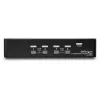 StarTech.com 4-portowy przełącznik KVM DisplayPort - 4K 60Hz - Pojedynczy wyświetlacz - Dwuwejściowy przełącznik KVM UHD DP 1.2 USB ze zintegrowanym hubem USB 2.0 i dźwiękiem - Dell, HP, Apple, Lenovo - zgodny z TAA