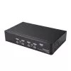 StarTech.com 4-portowy przełącznik KVM DisplayPort - 4K 60Hz - Pojedynczy wyświetlacz - Dwuwejściowy przełącznik KVM UHD DP 1.2 USB ze zintegrowanym hubem USB 2.0 i dźwiękiem - Dell, HP, Apple, Lenovo - zgodny z TAA