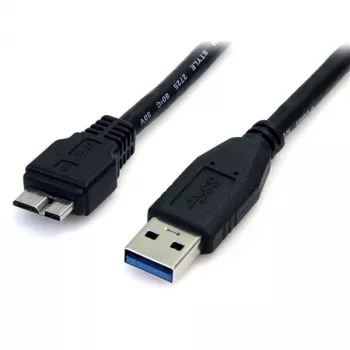 StarTech.com 0,5 m (1,5 stopy) Czarny kabel SuperSpeed USB 3.0 A na Micro B - M/M