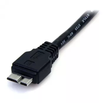 StarTech.com 0,5 m (1,5 stopy) Czarny kabel SuperSpeed USB 3.0 A na Micro B - M/M