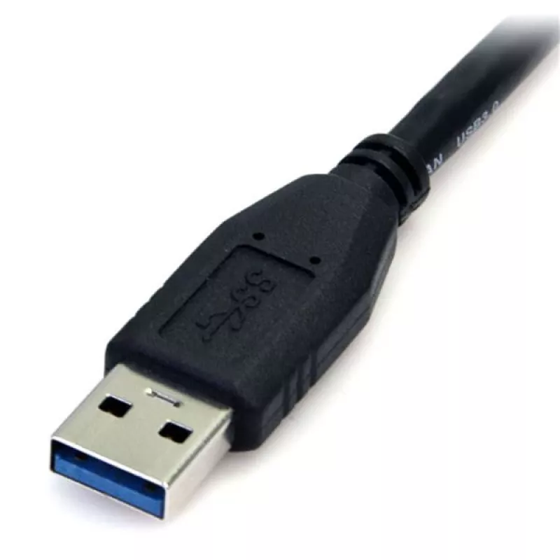 StarTech.com 0,5 m (1,5 stopy) Czarny kabel SuperSpeed USB 3.0 A na Micro B - M/M