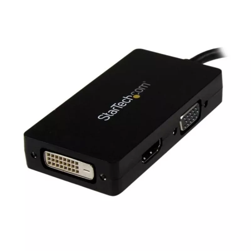 StarTech.com Travel A/V adapter: 3-w-1 konwerter DisplayPort na VGA, DVI lub HDMI