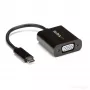 StarTech.com Adapter USB-C na VGA - Czarny - 1080p - Konwerter wideo do MacBooka Pro - Klucz sprzętowy USB-C na VGA - Ulepszona wersja to CDP2VGAEC