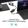 StarTech.com Adapter USB-C na VGA - Czarny - 1080p - Konwerter wideo do MacBooka Pro - Klucz sprzętowy USB-C na VGA - Ulepszona wersja to CDP2VGAEC