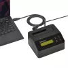 StarTech.com Jednokieszeniowa kasowarka do dysków twardych, samodzielny dezynfektor HDD/SSD, USB 3.0 do SATA II (3 Gb/s), 9 trybów kasowania, wyświetlacz LCD, stacja dokująca do bezpiecznego kasowania dysków twardych, port drukarki DB-9, zgodność z TAA