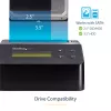 StarTech.com Jednokieszeniowa kasowarka do dysków twardych, samodzielny dezynfektor HDD/SSD, USB 3.0 do SATA II (3 Gb/s), 9 trybów kasowania, wyświetlacz LCD, stacja dokująca do bezpiecznego kasowania dysków twardych, port drukarki DB-9, zgodność z TAA