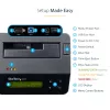 StarTech.com Jednokieszeniowa kasowarka do dysków twardych, samodzielny dezynfektor HDD/SSD, USB 3.0 do SATA II (3 Gb/s), 9 trybów kasowania, wyświetlacz LCD, stacja dokująca do bezpiecznego kasowania dysków twardych, port drukarki DB-9, zgodność z TAA