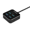 StarTech.com 4-portowy hub USB-C - USB-C na 4 porty USB-A - SuperSpeed 10 Gb/s USB 3.2 Gen 2 Hub Type-C - zasilany przez magistralę USB - przenośny/kompaktowy adapter USB-C na USB do laptopa - aluminium