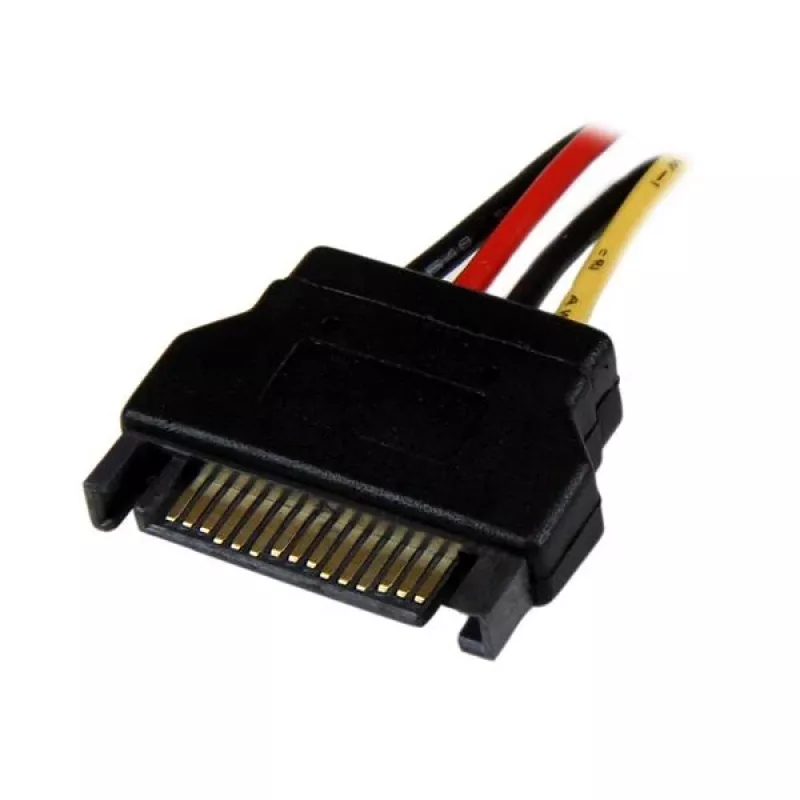 StarTech.com 12-calowy kabel zasilający SATA na LP4 - żeński/męski, SATA 15-pin, Molex (4-pin), 0,3048 m, męski, żeński, prosty