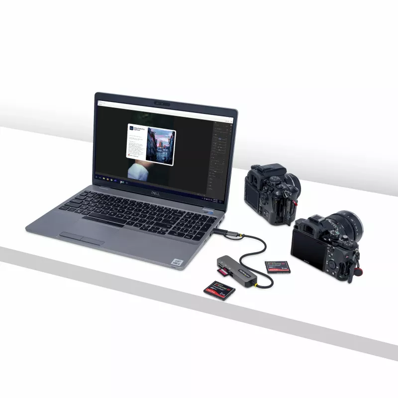 StarTech.com FCREADMICRO3V2 czytnik kart USB 3.2 Gen 1 (3.1 Gen 1) Type-C Szary