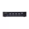 StarTech.com 4-portowy przełącznik KVM DisplayPort, 8K 60 Hz / 4K 144 Hz, pojedynczy wyświetlacz, DP 1.4, 2 porty USB 3.0, 4 porty USB 2.0 HID, przełączanie przyciskami i skrótami klawiszowymi, zgodność z TAA – niezależny od systemu operacyjnego, metalowa obudowa