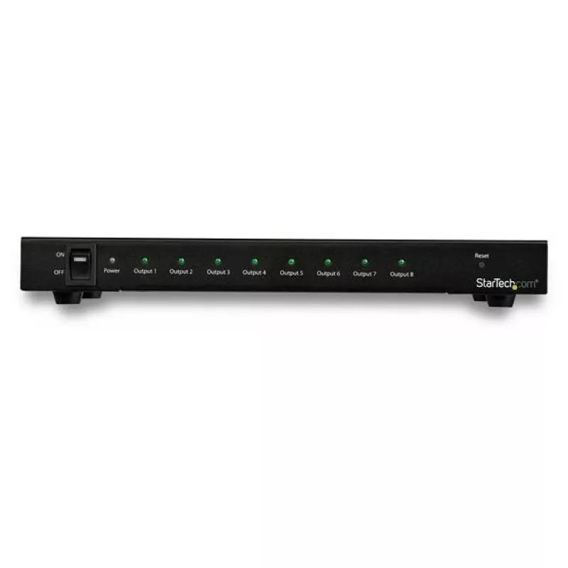 StarTech.com 8-portowy rozdzielacz HDMI 4K 60 Hz, HDMI, 8x HDMI, 3840 x 2160 pikseli, Czarny, 4K Ultra HD, 60 Hz