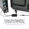 StarTech.com DisplayPort na DVI Dual Link aktywny adapter - DisplayPort na DVI-D adapter konwerter wideo 2560x1600 60 Hz - DP 1.2 na DVI monitor - zasilany przez USB - zatrzaskowe złącze DP