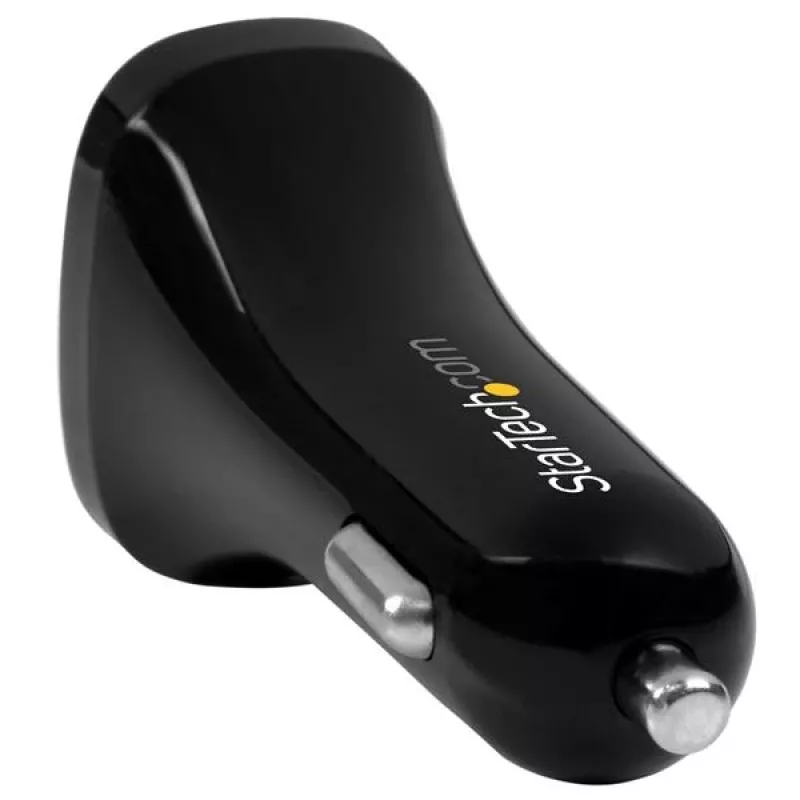 StarTech.com Dwukieszeniowa ładowarka samochodowa USB - 24 W / 4,8 A - Czarna