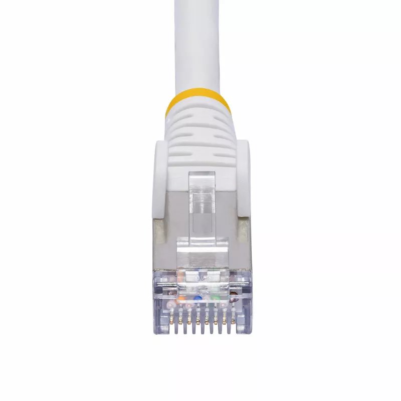 StarTech.com 2m biały kabel Ethernet CAT8, bezzaczepowy RJ45, 25G/40G, 2000 MHz, 100 W PoE++, S/FTP, 26AWG czysta miedź, LSZH, ekranowany kabel krosowy sieciowy z odciążeniami, testowany indywidualnie