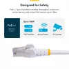 StarTech.com 2m biały kabel Ethernet CAT8, bezzaczepowy RJ45, 25G/40G, 2000 MHz, 100 W PoE++, S/FTP, 26AWG czysta miedź, LSZH, ekranowany kabel krosowy sieciowy z odciążeniami, testowany indywidualnie