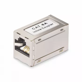 StarTech.com Shielded RJ45 Coupler, Inline Cat6a Coupler, Female to Female (F/F) T568B Pinout, Shielded Ethernet kabel Extension
