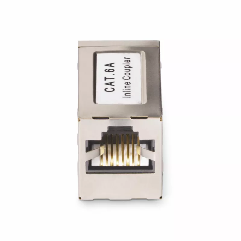 StarTech.com Shielded RJ45 Coupler, Inline Cat6a Coupler, Female to Female (F/F) T568B Pinout, Shielded Ethernet kabel Extension