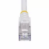 StarTech.com 15m biały kabel Ethernet Cat8, RJ45 bez zaczepów, 25G/40G, 2000 MHz, 100 W PoE++, S/FTP, drut miedziany goły 26 AWG, LSZH, ekranowany patchcord sieciowy z odciążeniami, testowany indywidualnie
