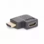 StarTech.com Przejściówka HDMI 2.0 kątowa, wtyk na gniazdo, poziomy kątowy 90-stopni ochronnik portu HDMI, 4K 60Hz, szybki przedłużacz złącza HDMI, M/F