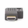 StarTech.com Przejściówka HDMI 2.0 kątowa, wtyk na gniazdo, poziomy kątowy 90-stopni ochronnik portu HDMI, 4K 60Hz, szybki przedłużacz złącza HDMI, M/F