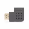 StarTech.com Przejściówka HDMI 2.0 kątowa, wtyk na gniazdo, poziomy kątowy 90-stopni ochronnik portu HDMI, 4K 60Hz, szybki przedłużacz złącza HDMI, M/F