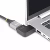 StarTech.com Przejściówka HDMI 2.0 kątowa, wtyk na gniazdo, poziomy kątowy 90-stopni ochronnik portu HDMI, 4K 60Hz, szybki przedłużacz złącza HDMI, M/F