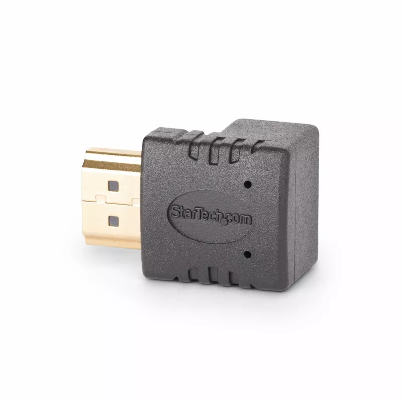 StarTech.com Kątowy adapter HDMI 2.0 w dół, męski na żeński, pionowy 90-stopniowy kątowy ochronnik portu HDMI, 4K 60 Hz, przedłużka złącza HDMI High Speed, M/Ż