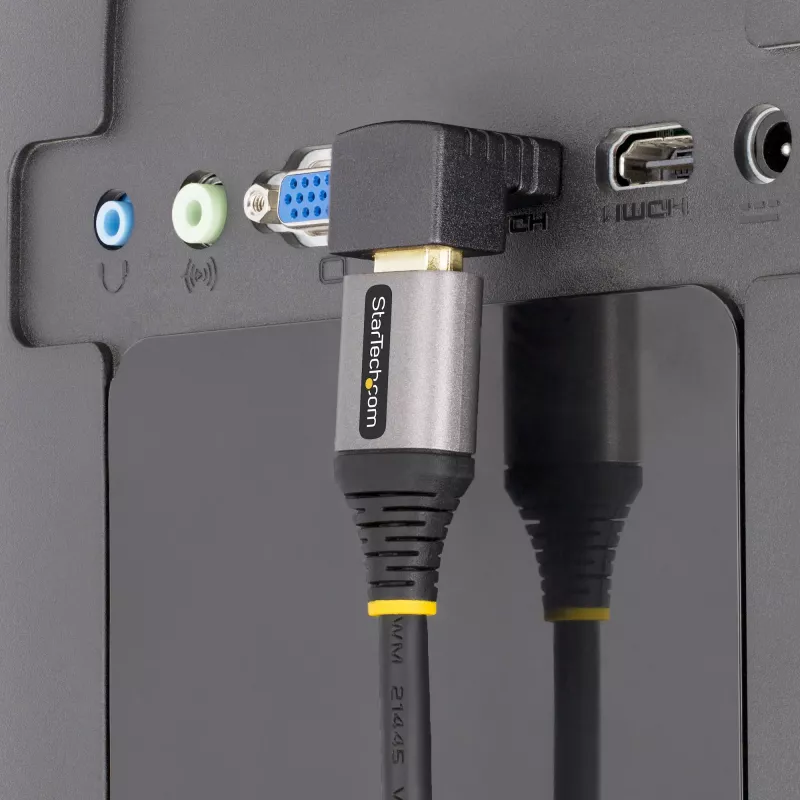 StarTech.com Kątowy adapter HDMI 2.0 w dół, męski na żeński, pionowy 90-stopniowy kątowy ochronnik portu HDMI, 4K 60 Hz, przedłużka złącza HDMI High Speed, M/Ż