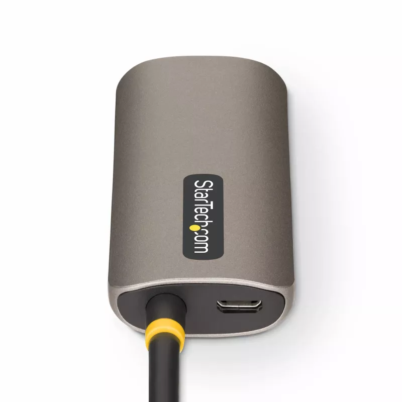 adapter kablowya StarTech.com, HDMI do DisplayPort, 30 cm, 8K 60 Hz, aktywna przejściówka wideo HDMI 2.1 do DP 1.4, zasilana przez USB, z dołączonym kablem