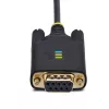 StarTech.com adapter kablowya szeregowego USB do modemu zerowego 2 m, zachowanie COM, FTDI, USB-A na DB9 RS232, wymienne śruby/nakrętki DB9, Windows/macOS/Linux