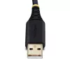 StarTech.com adapter kablowya szeregowego USB do modemu zerowego 2 m, zachowanie COM, FTDI, USB-A na DB9 RS232, wymienne śruby/nakrętki DB9, Windows/macOS/Linux