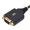 StarTech.com adapter kablowya szeregowego USB do modemu zerowego 2 m, zachowanie COM, FTDI, USB-A na DB9 RS232, wymienne śruby/nakrętki DB9, Windows/macOS/Linux