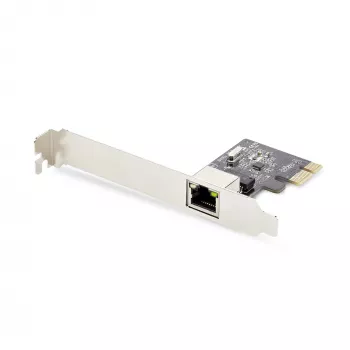 Karta sieciowa StarTech.com 1-portowy Gigabitowy PCIe, karta sieciowa 10/100/1000Mbps PCI Express, NIC, Realtek RTL8111H, działa z Windows i Linux, zgodna z TAA