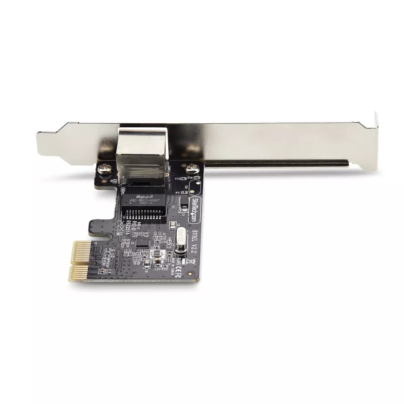 Karta sieciowa StarTech.com 1-portowy Gigabitowy PCIe, karta sieciowa 10/100/1000Mbps PCI Express, NIC, Realtek RTL8111H, działa z Windows i Linux, zgodna z TAA