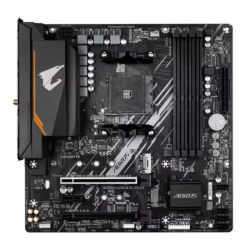Płyta główna GIGABYTE B550M AORUS ELITE AX, AMD B550, Socket AM4, Micro ATX