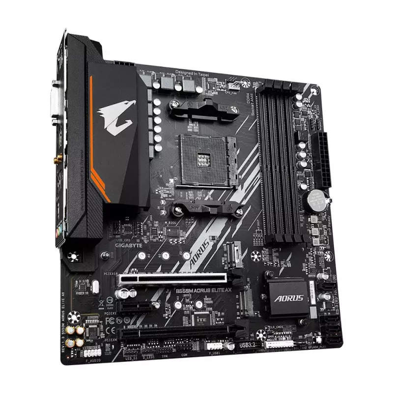 Płyta główna GIGABYTE B550M AORUS ELITE AX, AMD B550, Socket AM4, Micro ATX