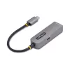 StarTech.com 2.5GbE USB-C do Ethernet Adapter, 100W PD Pass-Through, NBASE-T NIC, USB 3.0 Typ-C 2.5/1G Multi Speed sieciowy, Thunderbolt Kompatybilny, Windows & Mac