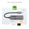 StarTech.com 2.5GbE USB-C do Ethernet Adapter, 100W PD Pass-Through, NBASE-T NIC, USB 3.0 Typ-C 2.5/1G Multi Speed sieciowy, Thunderbolt Kompatybilny, Windows & Mac