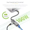 StarTech.com 2.5GbE USB-C do Ethernet Adapter, 100W PD Pass-Through, NBASE-T NIC, USB 3.0 Typ-C 2.5/1G Multi Speed sieciowy, Thunderbolt Kompatybilny, Windows & Mac