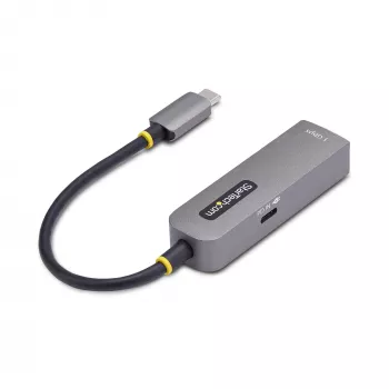 StarTech.com Adapter USB-C na Ethernet, NIC, 100W PD Pass-Through, USB 3.0 Type-C 1Gb/s wieloprędkościowy adapter sieciowy, kompatybilny z Thunderbolt, Windows i Mac