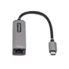 StarTech.com Adapter USB-C na Ethernet, NIC, 100W PD Pass-Through, USB 3.0 Type-C 1Gb/s wieloprędkościowy adapter sieciowy, kompatybilny z Thunderbolt, Windows i Mac