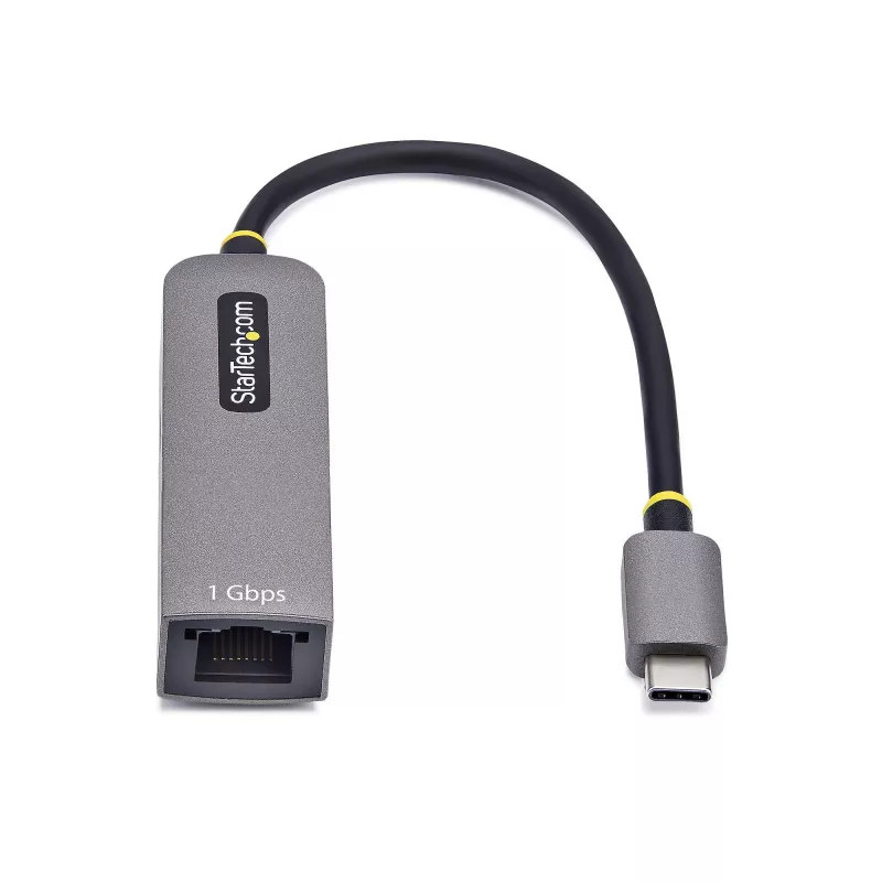 StarTech.com Adapter USB-C na Ethernet, NIC, 100W PD Pass-Through, USB 3.0 Type-C 1Gb/s wieloprędkościowy adapter sieciowy, kompatybilny z Thunderbolt, Windows i Mac