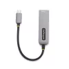 StarTech.com Adapter USB-C na Ethernet, NIC, 100W PD Pass-Through, USB 3.0 Type-C 1Gb/s wieloprędkościowy adapter sieciowy, kompatybilny z Thunderbolt, Windows i Mac