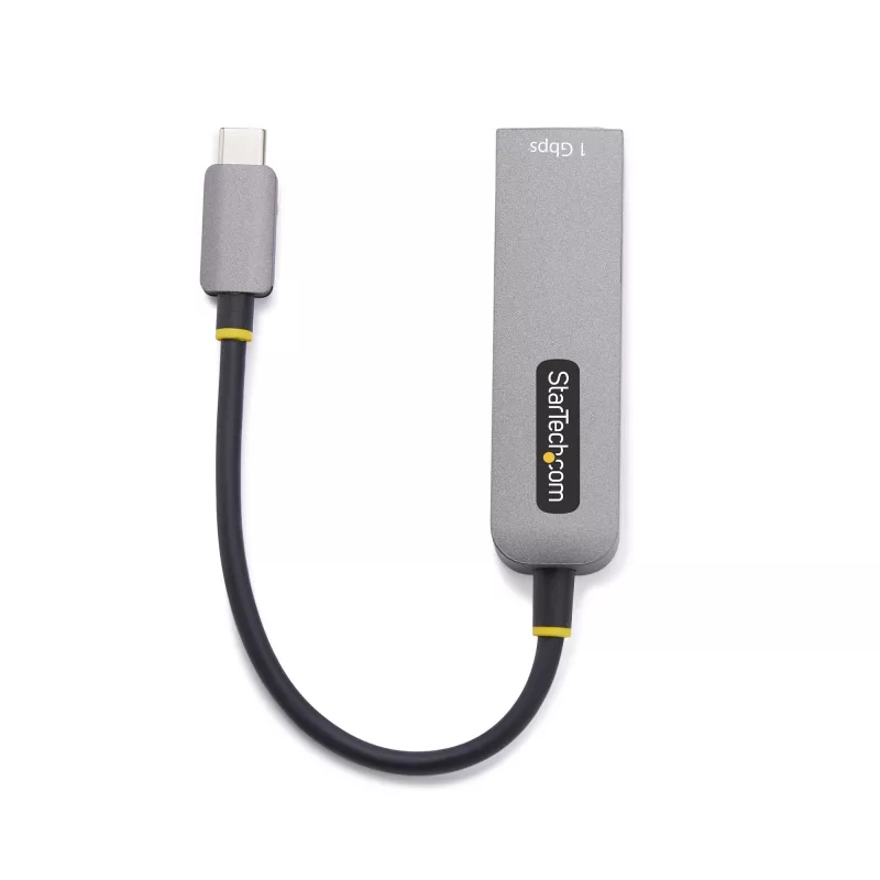 StarTech.com Adapter USB-C na Ethernet, NIC, 100W PD Pass-Through, USB 3.0 Type-C 1Gb/s wieloprędkościowy adapter sieciowy, kompatybilny z Thunderbolt, Windows i Mac