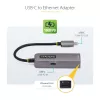 StarTech.com Adapter USB-C na Ethernet, NIC, 100W PD Pass-Through, USB 3.0 Type-C 1Gb/s wieloprędkościowy adapter sieciowy, kompatybilny z Thunderbolt, Windows i Mac