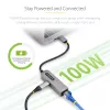StarTech.com Adapter USB-C na Ethernet, NIC, 100W PD Pass-Through, USB 3.0 Type-C 1Gb/s wieloprędkościowy adapter sieciowy, kompatybilny z Thunderbolt, Windows i Mac