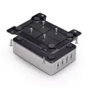 StarTech.com 4-portowa ładowarka USB-C do wielu urządzeń, łączna moc 240 W, pojedynczy port 140 W EPR, PD 3.1, porty z zabezpieczeniem śrubowym, sale konferencyjne, w zestawie uchwyt do montażu na powierzchni