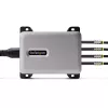 StarTech.com 4-portowa ładowarka USB-C do wielu urządzeń, łączna moc 240 W, pojedynczy port 140 W EPR, PD 3.1, porty z zabezpieczeniem śrubowym, sale konferencyjne, w zestawie uchwyt do montażu na powierzchni