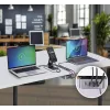 StarTech.com 4-portowa ładowarka USB-C do wielu urządzeń, łączna moc 240 W, pojedynczy port 140 W EPR, PD 3.1, porty z zabezpieczeniem śrubowym, sale konferencyjne, w zestawie uchwyt do montażu na powierzchni